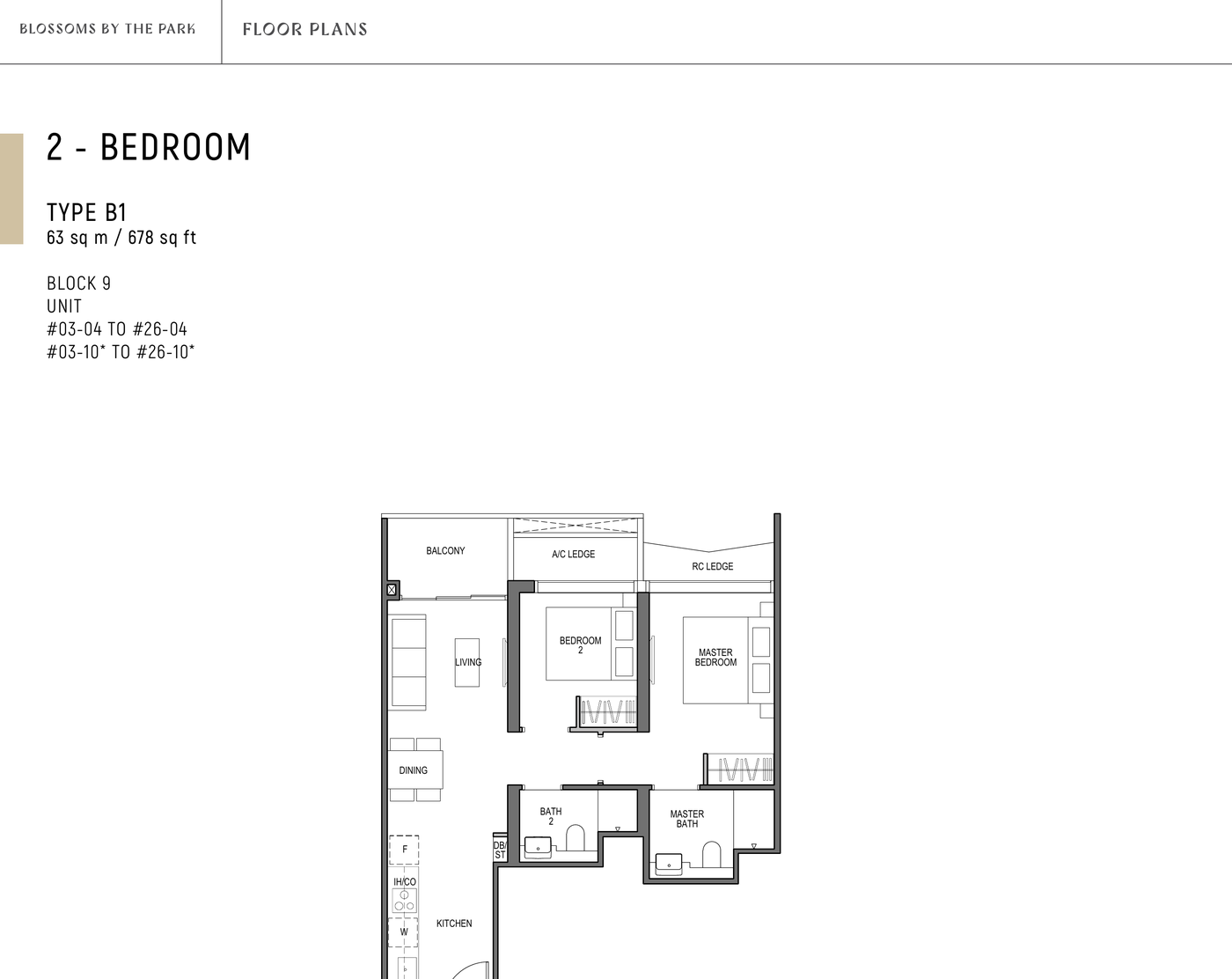 Type B1 floor plan
