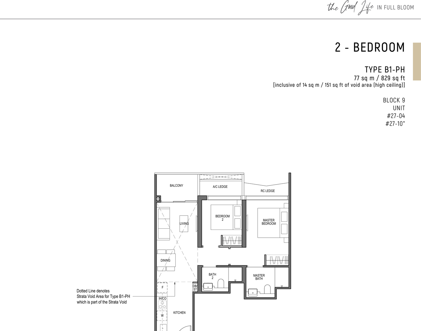 Type B1-PH floor plan