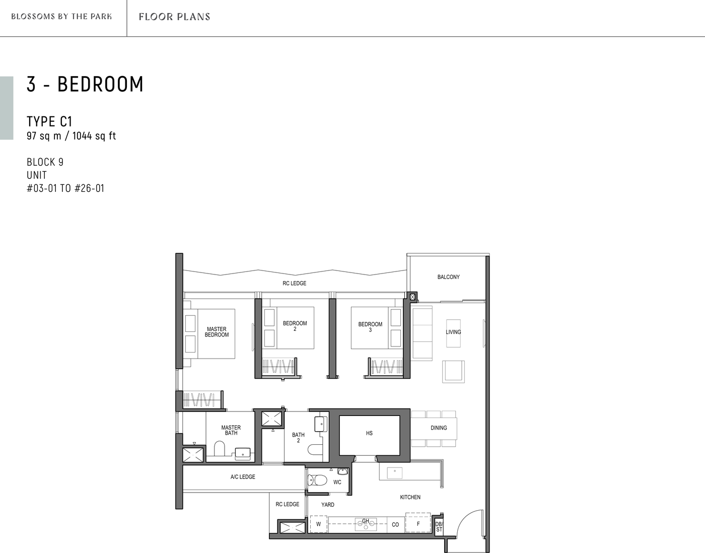 Type C1 floor plan