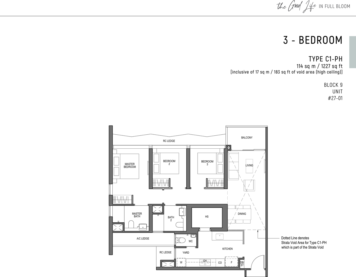 Type C1-PH floor plan