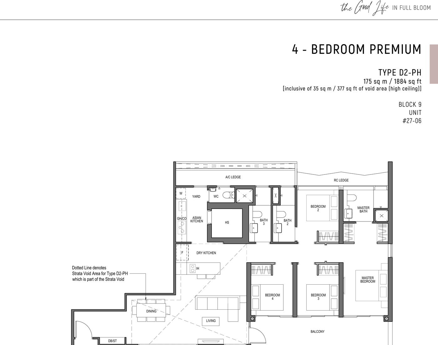 Type D2-PH floor plan